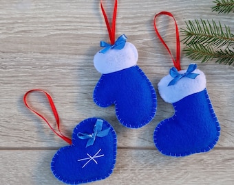 Christmas Felt Ornaments, First Christmas home decor, Christmas Decorations, Tree Ornaments, Tree Decorations, Christmas gift