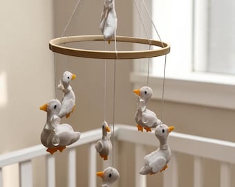 Móvil de cuna de gansos