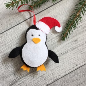 Christmas PENGUIN ORNAMENT Christmas gift Xmas Decor Christmas decorations Felt penguin Christmas gift baby