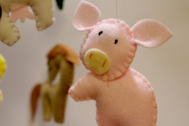 Farm Animal Baby Crib Mobile for Nursery Etsy