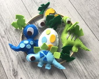 Dinosaur mobile for baby crib