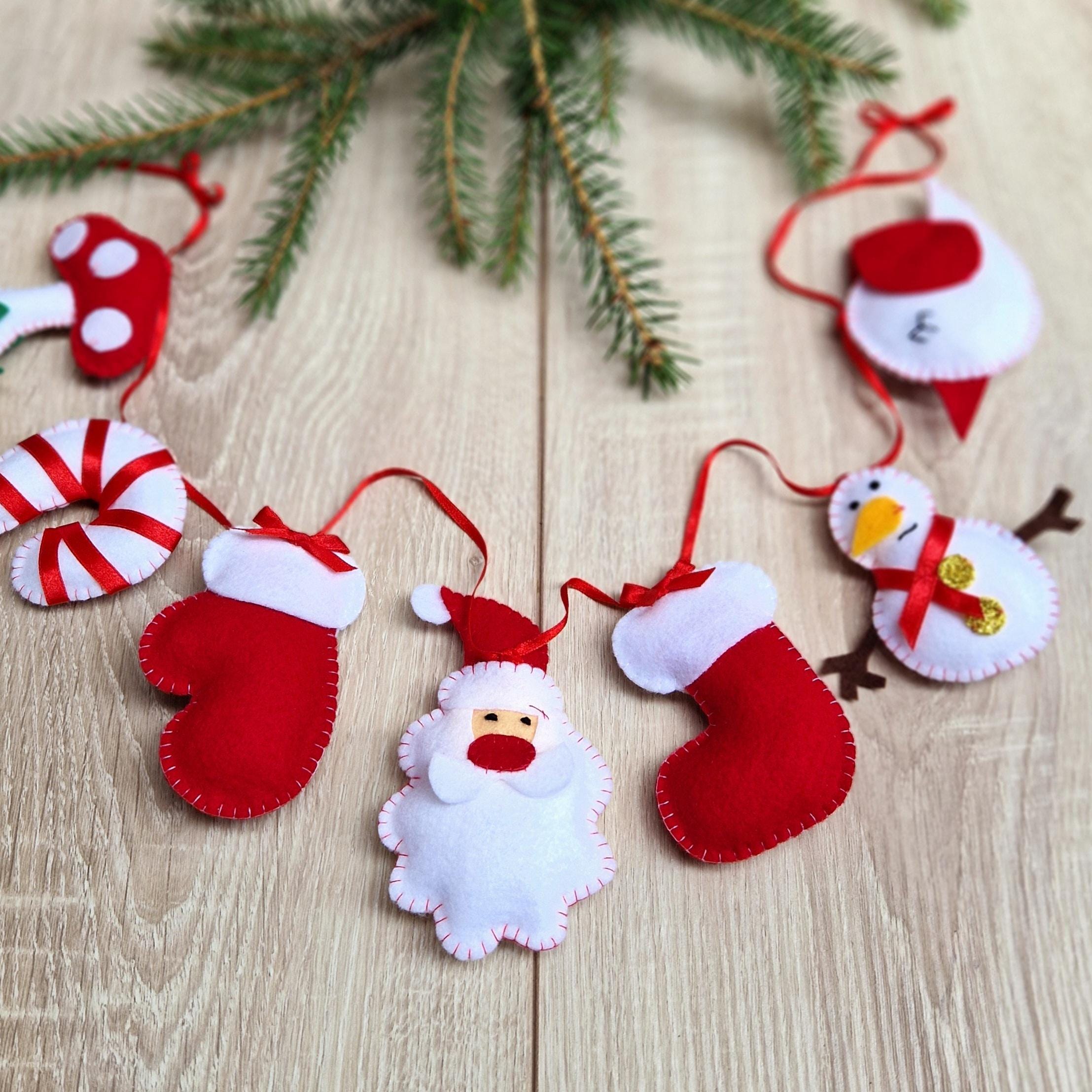 クリスマスの堅めフェルトのガーランド（26年度は売り切れました