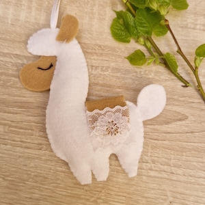 Llama ornament handmade