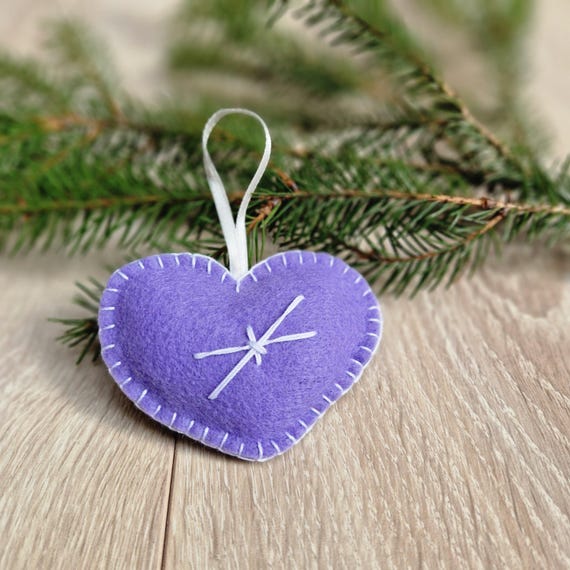 フェルトハートのオーナメント クリスマス - Etsy 日本