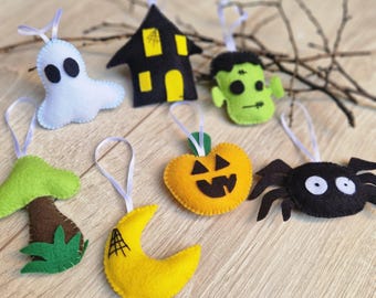 Handmade Halloween Ornaments, spooky home decor