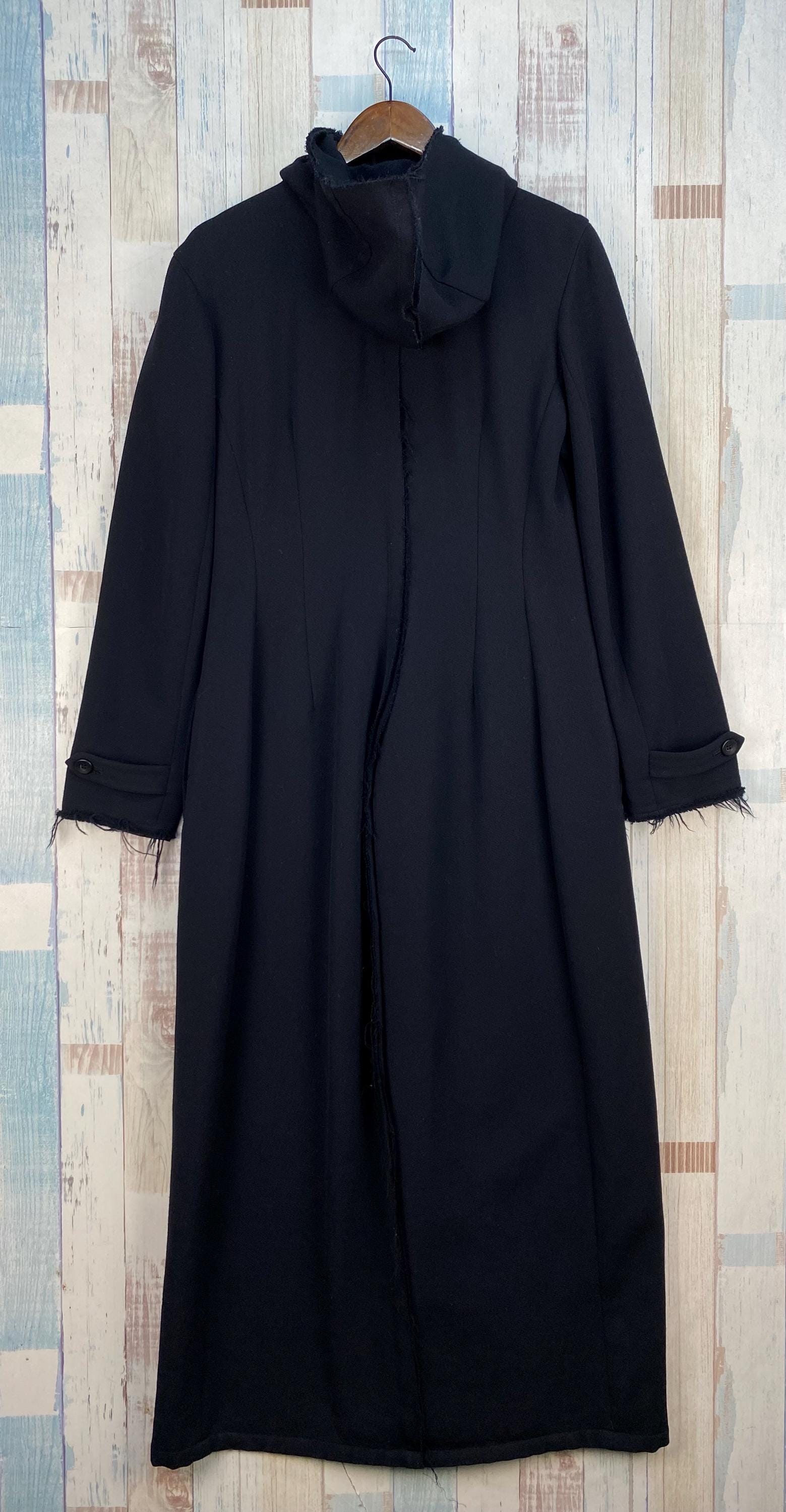 Vintage 90s Yohji Yamamoto Hooded Trench Coat - Etsy