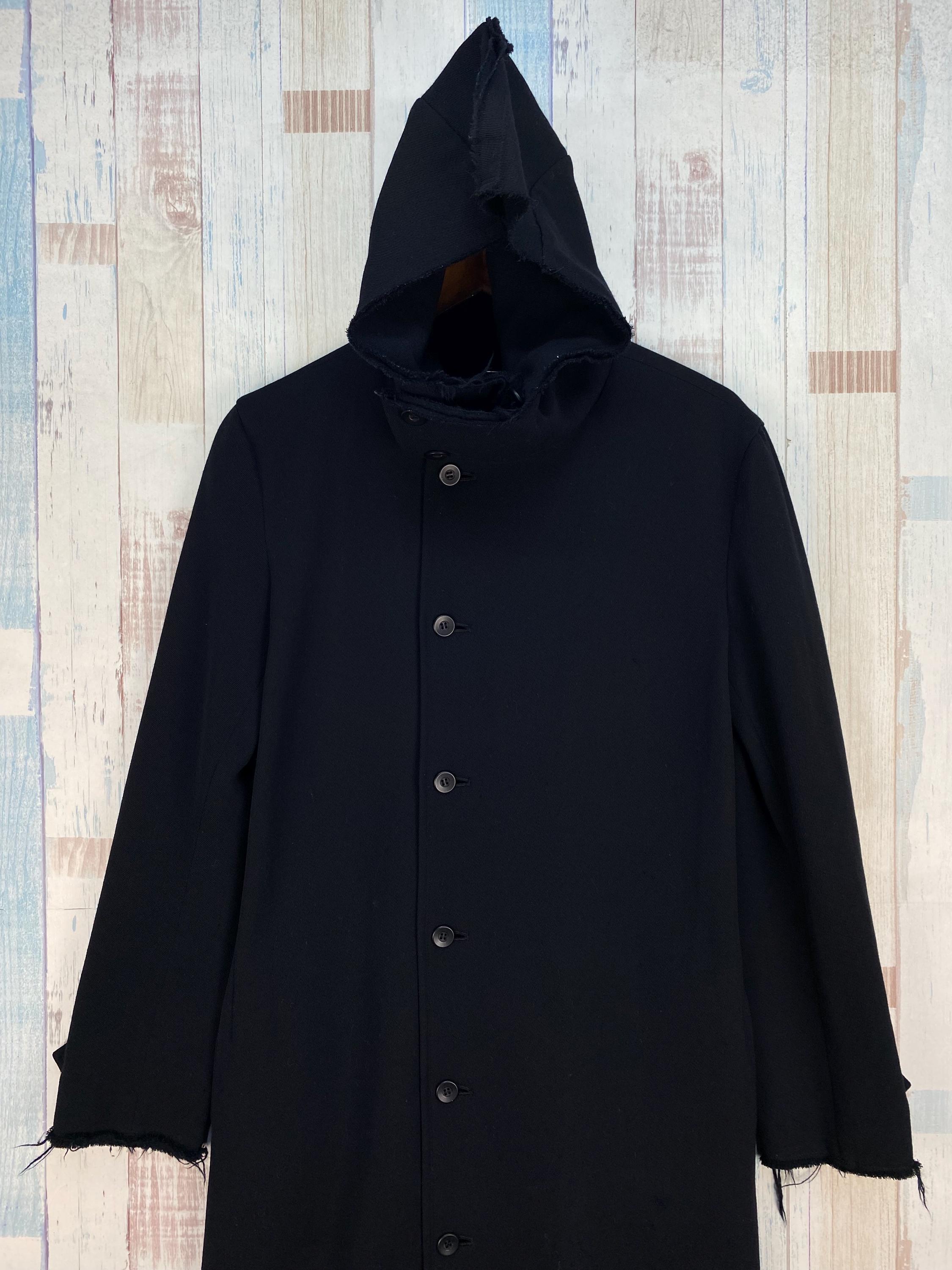 Vintage 90s Yohji Yamamoto Hooded Trench Coat - Etsy