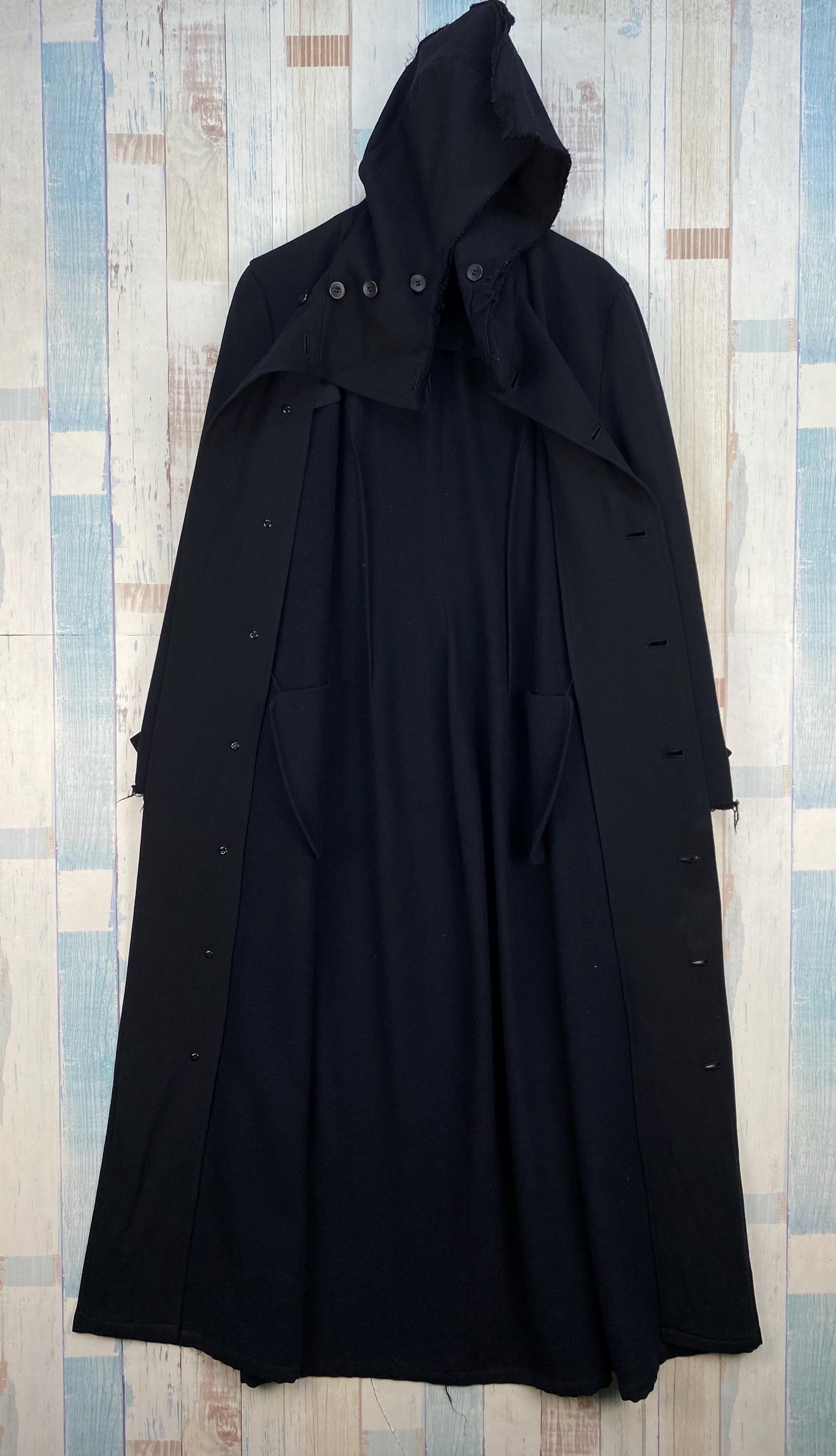 Vintage 90s Yohji Yamamoto Hooded Trench Coat - Etsy