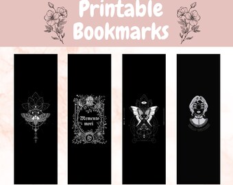 Printable Witchy Bookmarks, Digital Bookmarks, Bookmarks for Adults, Book Lovers Gifts