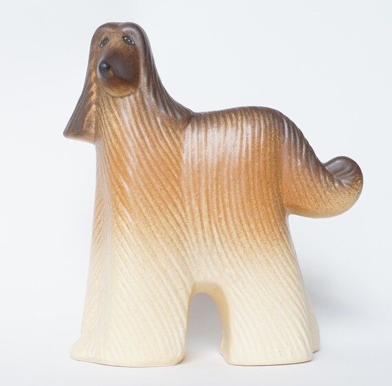 Lisa Larson Afghan Hound Dog Kennel Series Ceramic Etsy