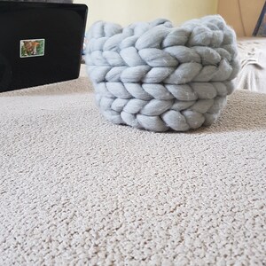 Merino Schal grau Farbe