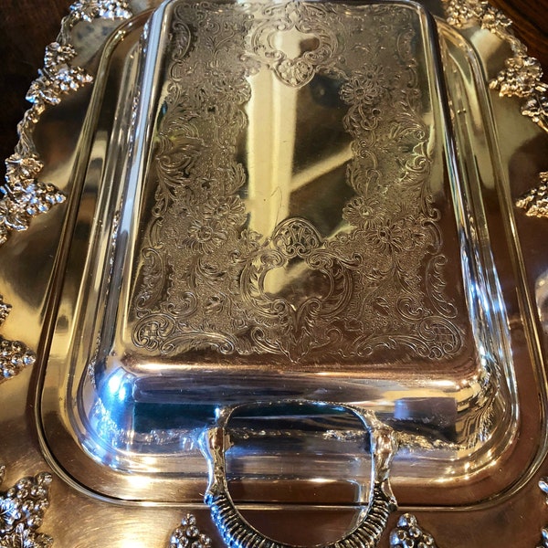 Old English Two Section Serving Dish