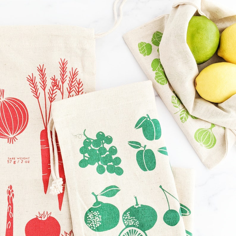 Reusable Produce Bags Set of 3 image 1