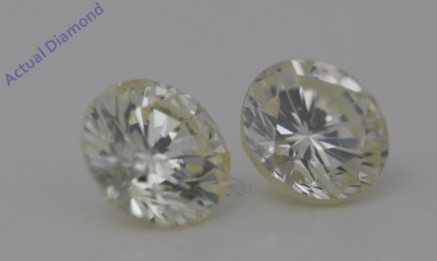 Ein Paar runde geschnittene lose Diamanten 141 CtL | Etsy