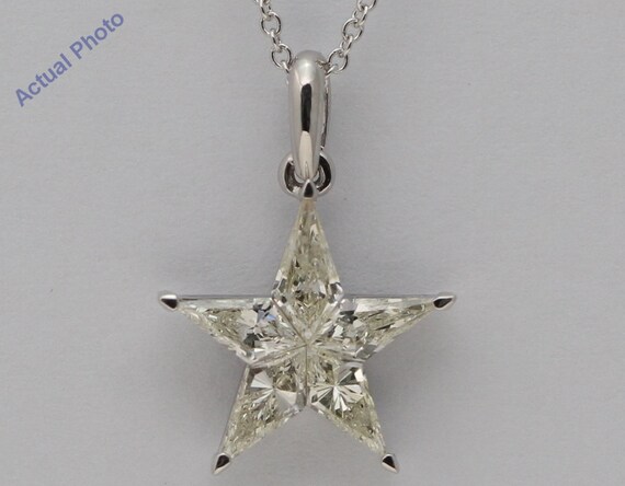 Star shaped shop diamond pendant