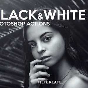 Black & White Portrait Photoshop Actions: Indoor/Outdoor Filters