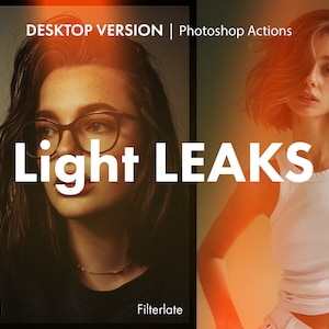 Lichtlekken Photoshop-acties: zomerportretfilters