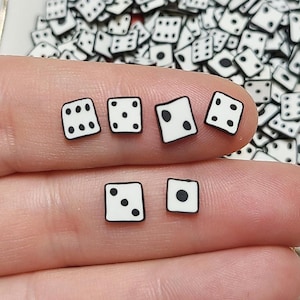 FAKE Dice Sprinkle Mix - Fake Sprinkles  - Fake Food - Clay Sprinkles - Decoden Sprinkle - Clay Dice - Slime Sprinkles