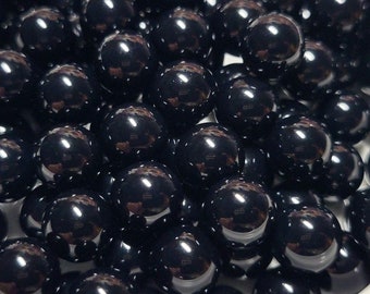 FAKE 10 mm Noir Nonpareil Sprinkles - Fakes Sprinkles - Faux Food - Fake Food - Decoden Sprinkle - Slime Sprinkles