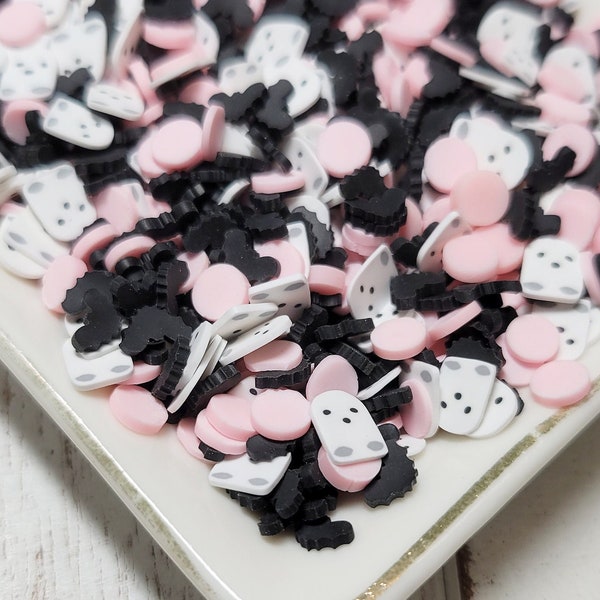 FAKE Spooky Ghost Sprinkle Mix - Fake Sprinkles  - Fake Food - Clay Sprinkles - Decoden Sprinkle - Confetti Sprinkles