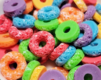 Assorted Frosted Cereal Cabochons - Flatback Resin - Kawaii Cabochon - Resin Cereal - Cereal Cabochons