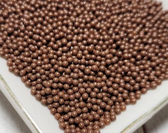 FAKE 2mm Chocolate Nonpareil Sprinkles - Fake Sprinkles - Faux Food - Fake Food - Decoden Sprinkle - Slime Sprinkles - 2mm Beads