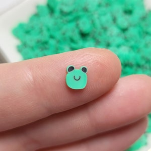 FAKE Frog Polymer Clay Sprinkles - Clay Jimmies - Fake Sprinkles - Fake Food - Clay Sprinkles - Decoden Sprinkle - Slime Sprinkles