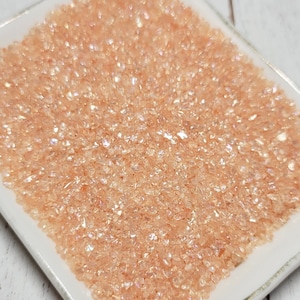 Fake Peach Coarse Sugar / Salt - Fake Food - Fake Sugar Sprinkles - Slime Sprinkles - Inedible Salt - Inedible Sugar