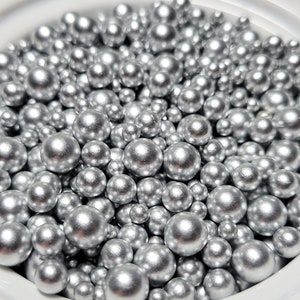 FAKE Silver 4/6/8mm Mixed No-Hole Pearls - Fake Pearls - No Hole Pearls - No Hole Beads