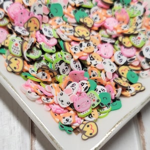 FAKE Animal Party Sprinkle Mix - Fake Sprinkles  - Fake Food - Clay Sprinkles - Decoden Sprinkle