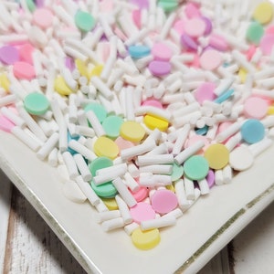 FAKE Funfetti Clay Sprinkle Mix - Fake Sprinkles - Fake Food - Clay Sprinkles - Decoden Sprinkle - Confetti Sprinkles