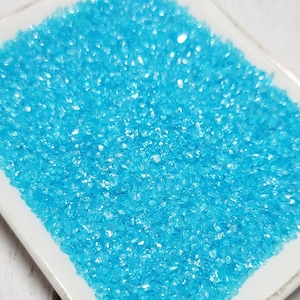 Fake Arctic Blue Coarse Sugar / Salt - Fake Food - Fake Sugar Sprinkles - Slime Sprinkles - Inedible Salt - Inedible Sugar