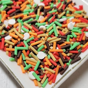 FAKE Autumn Harvest Sprinkles Mix - Fake Sprinkles - Fake Food - Clay Sprinkles - Decoden Sprinkle - Fall Sprinkles - Slime Sprinkles
