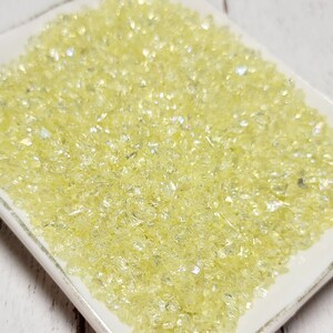 Fake Lemon Coarse Sugar / Salt - Fake Food - Fake Sugar Sprinkles - Slime Sprinkles - Inedible Salt - Inedible Sugar