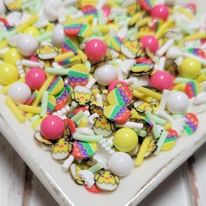 FAKE Chicken Coop Polymer Clay Sprinkles - Fake Sprinkles - Fake Food - Clay Sprinkles - Easter Sprinkles - Slime Sprinkles