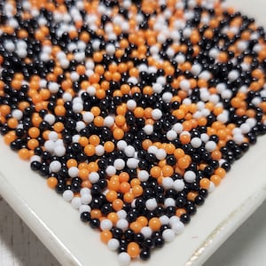 FAKE 2mm Halloween Nonpareil Sprinkles - Fake Sprinkles - Faux Food - Fake Food - Decoden Sprinkle - Slime Sprinkles - 2mm Beads