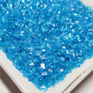 Fake AB Dark Blue Coarse Sugar / Salt - Fake Food - Fake Sugar Sprinkles - Slime Sprinkles - Inedible Salt - Inedible Sugar