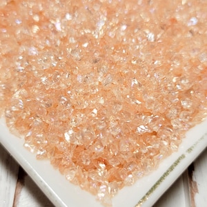 Fake AB Peach Coarse Sugar / Salt - Fake Food - Fake Sugar Sprinkles - Slime Sprinkles - Inedible Salt - Inedible Sugar