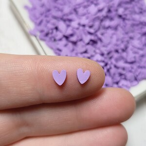 FAKE Purple Heart Sprinkles - Fake Sprinkles  - Fake Food - Clay Sprinkles - Decoden Sprinkle - Clay Hearts - Slime Sprinkles