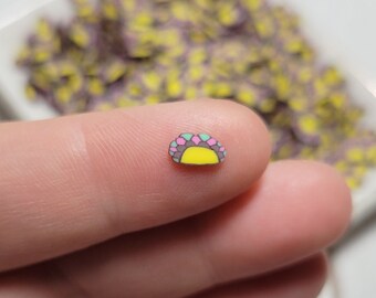 FAKE Taco Polymer Clay Sprinkles - Clay Jimmies - Fake Sprinkles - Fake Food - Clay Sprinkles - Decoden Sprinkle - Slime Sprinkles