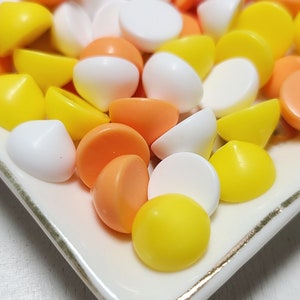Assorted Candy Corn Chips - Chocolate Chips - Rainbow Chips - Flatback Resin - Kawaii Cabochon - Candy Cabochons - Fake Food - Slime Charms