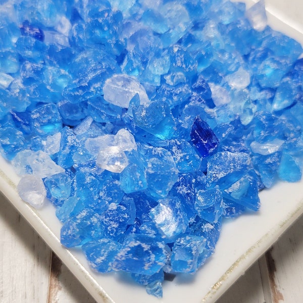 FAKE Blue Raspberry Candy Crystals - Rock Candy - Fake Sugar - Fake Crystals - Slime Supplies - Lava Rocks