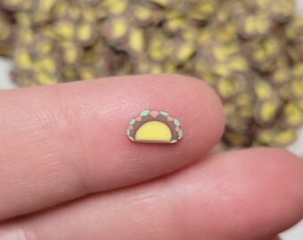 FAKE Taco Polymer Clay Sprinkles - Clay Jimmies - Fake Sprinkles - Fake Food - Clay Sprinkles - Decoden Sprinkle - Slime Sprinkles