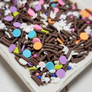 FAKE Chocolate Easter Bark Polymer Clay Sprinkles - Fake Sprinkles - Fake Food - Clay Sprinkles - Easter Sprinkles - Slime Sprinkles