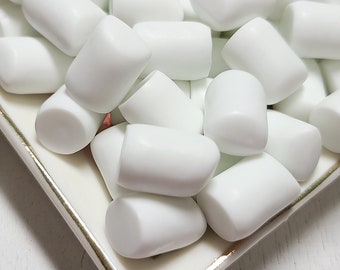 Marshmallow Cabochons - Kawaii Cabochon - Marshmallow Cabochons - Fake Marshmallows - Slime Charms