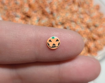 FAKE Light Orange Pumpkin Clay Sprinkles - Fake Sprinkles - Slime Sprinkles - Clay Sprinkles - Decoden Sprinkle - Halloween Sprinkles