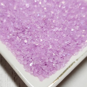 Fake Lt. Orchid Coarse Sugar / Salt - Fake Food - Fake Sugar Sprinkles - Slime Sprinkles - Inedible Salt - Inedible Sugar