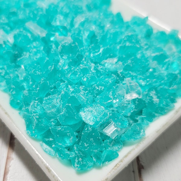 FAKE Ice Blue Candy Crystals - Rock Candy - Fake Sugar - Fake Crystals - Slime Supplies - Lava Rocks