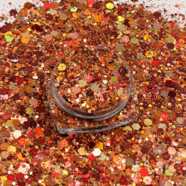 Hello Autumn Chunky Glitter Collection - #2 Burnt Sienna - Glitter - Chunky Glitter - Fall Glitter