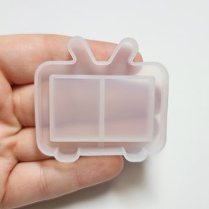 Vintage Television Shaker Mold - Silicone Mold - Cabochon Mold